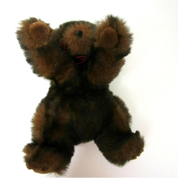 Graze Black & Brown Floppy Teddy Bear Toy 12" Lovey Soft Cub Plush HTF VTG 1996 - Picture 9 of 9